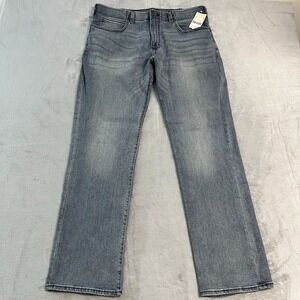 NWT Lee Extreme Motion Regular Fit Bootcut Jeans Men's 36x32 Gray Blue Stretch